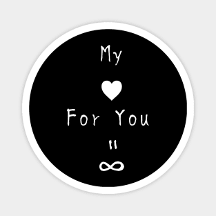 【Valentine's Day】My love for you is forever Black ver. Magnet